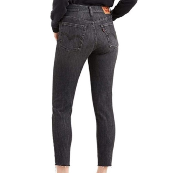levis wedgie skinny black